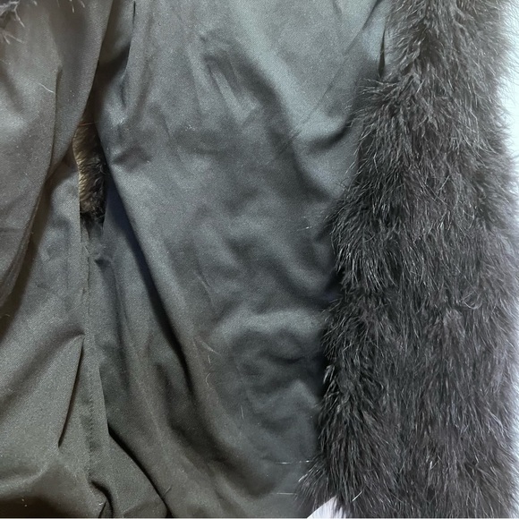 Club Monaco Black Marabou Feather Vest Size Small - Picture 8 of 16